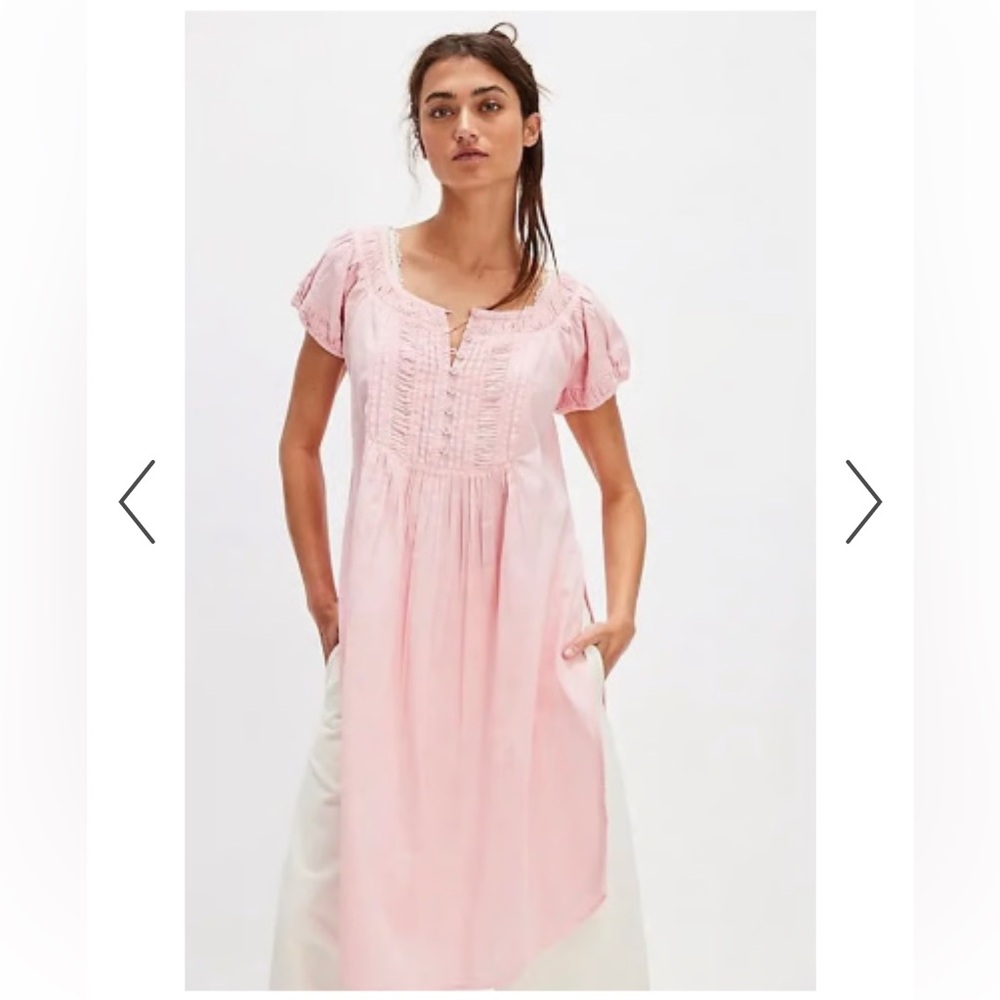 Free People Fayre Midi Top - Pink Lemon Dress